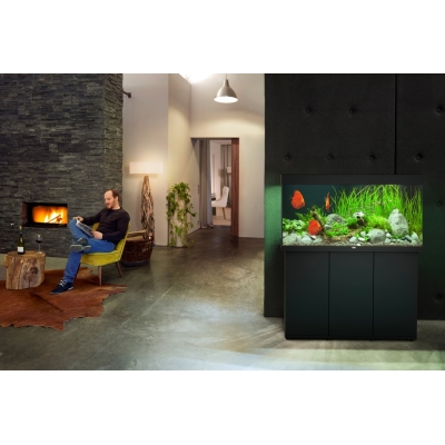 AKWARIUM RIO 350 LED CZARNY (2X BELKA)